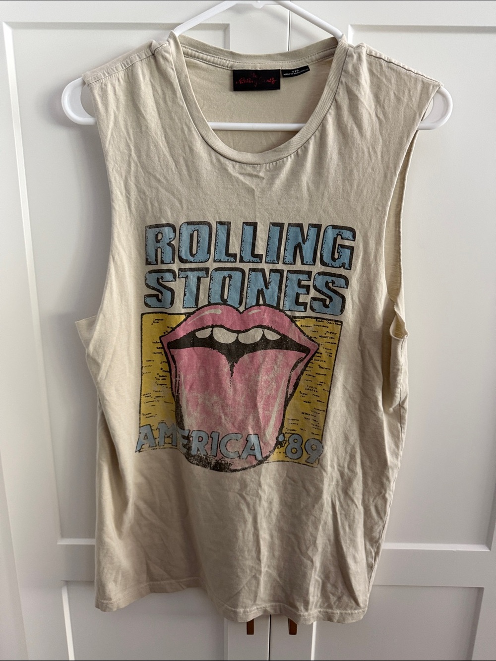 Rolling Stones Graphic Tank with Pink Tongue Size Small